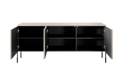 Three-Door TV Cabinet Sonatia 150, cashmere