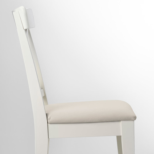 INGOLF Chair, white, Hallarp beige