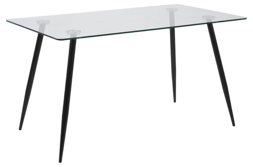 Dining Table Wilma, metal/glass