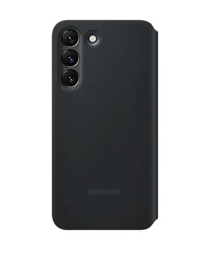 Samsung Phone Case Smart Clear View Cover S22, black