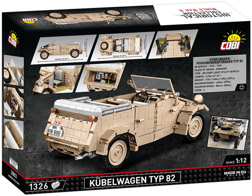 Cobi Blocks Kubelwagen Personenkraft wagen Typ 82 1326pcs 10+