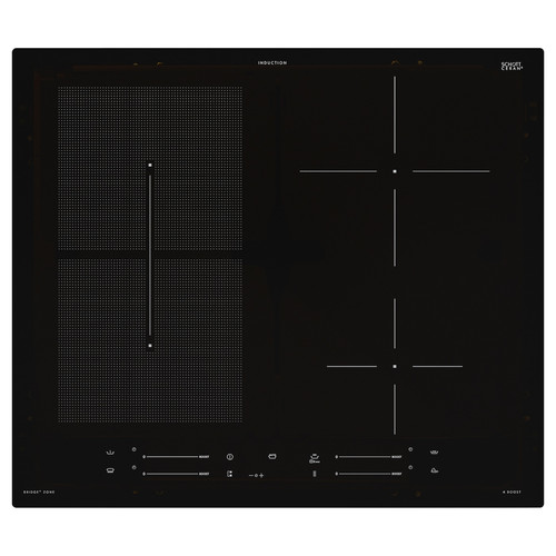 SMAKLIG Induction hob, black IKEA 500 black, 59 cm