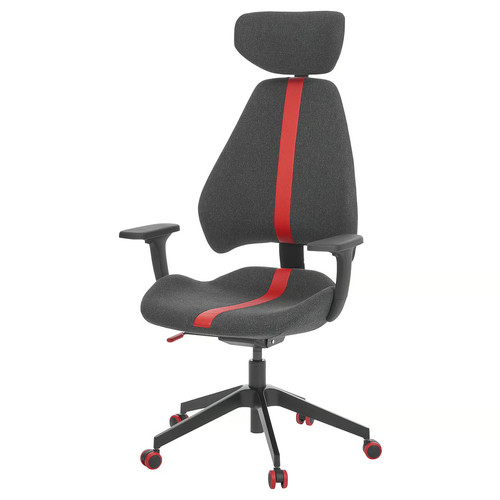 GRUPPSPEL Gaming chair, Gunnared black/grey