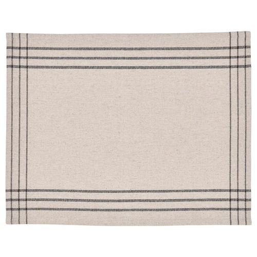 VÅRARV Place mat, dark grey/natural, 35x45 cm