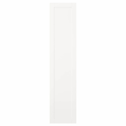SANNIDAL Door with hinges, white, 40x180 cm