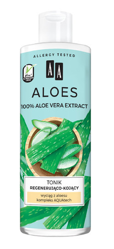 AA Aloe 100% Regenerating-Soothing Face Tonic Vegan 400ml