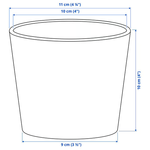 SOJABÖNA Plant pot, light green, 9 cm