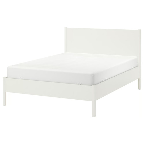 TONSTAD Bed frame, off-white/Luröy, 140x200 cm