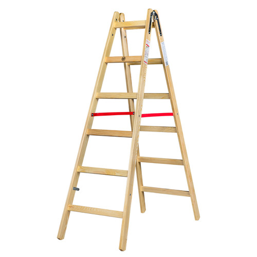 AW Wooden Ladder 2x6 Steps 150kg 1pc