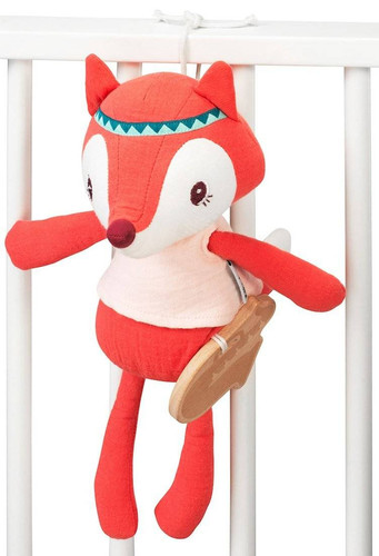 LILLIPUTIENS Cuddly toy with a music box, Alice the Fox, 0m+ ECO