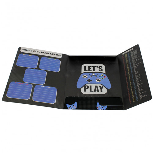 Document File Folder with Elastic Band A4 1pc Gamepad, assorted patterns