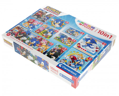 Clementoni Children's Puzzle Sonic the Hedgehog 10in1 4+