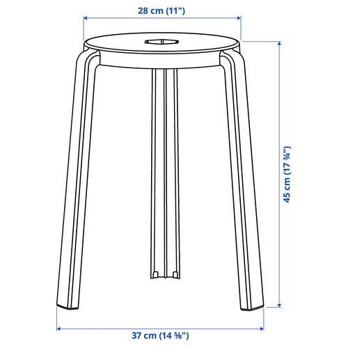 IBBARBO Stool, beige