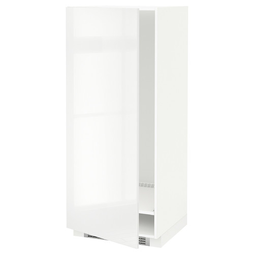 METOD High cabinet for fridge/freezer, white, Ringhult white, 60x60x140 cm