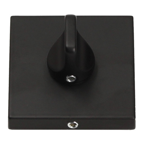 Gamet Door Escutcheon Organic, lower, square, matt black