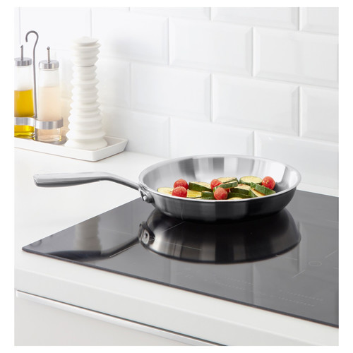 SENSUELL Frying pan, stainless steel, grey, 28 cm