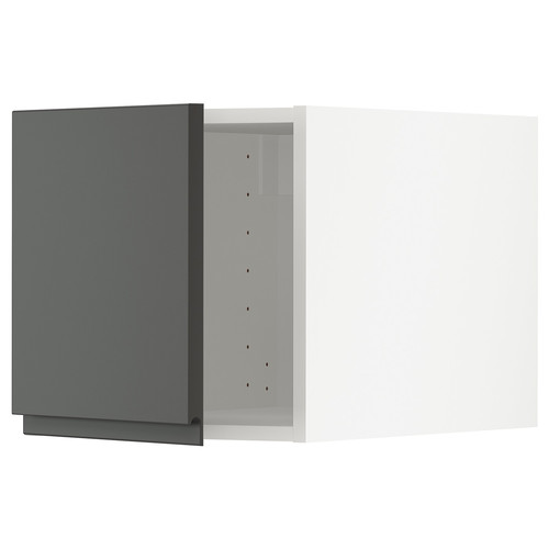 METOD Top cabinet, white/Voxtorp dark grey, 40x40 cm