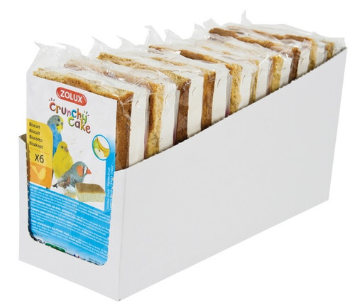 Zolux Crunchy Cake Complementary Food for Birds Apple/Banana 6pcs