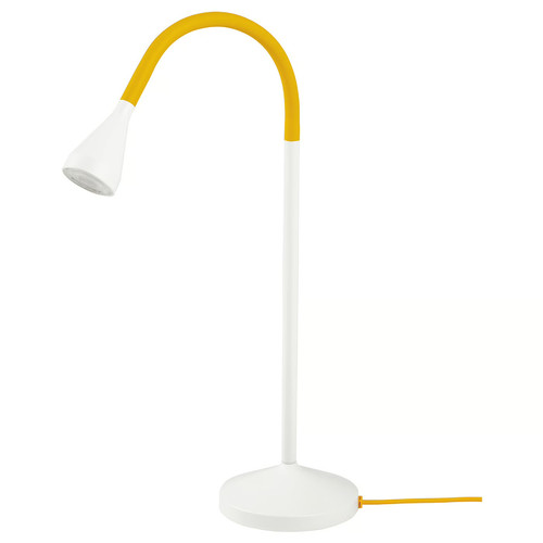 NÄVLINGE LED desk lamp, yellow/white