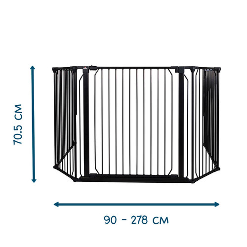 Baby Dan Carl Wide XX outdoor safety gate, black