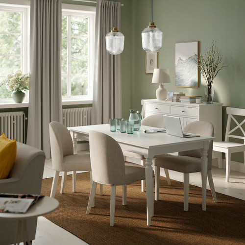 ROSENTORP Chair, Kilanda light beige/white