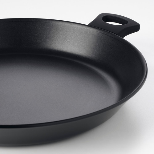 HEMLAGAD Frying pan, black, 32 cm