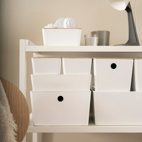 KUGGIS Box, white, 18x26x15 cm