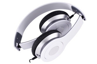 Rebeltec Stereo Headphones with Microphone, white