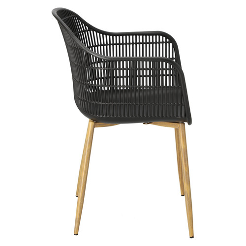 Chair Becker, black/natural