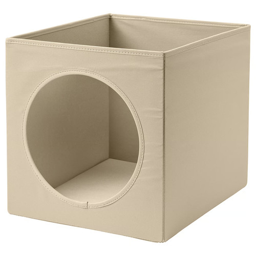UTSÅDD Cat house, beige, 33x38x33 cm