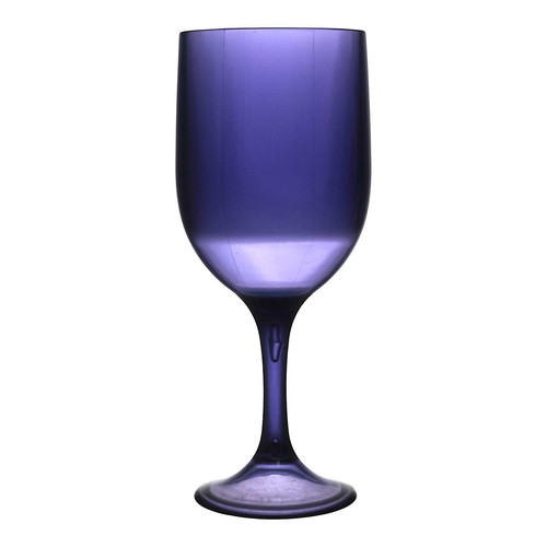 Plastic Wine Glass 340ml, purple