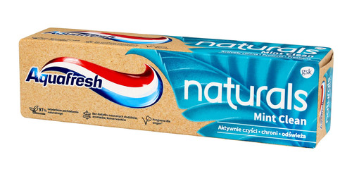 Aquafresh Naturals Toothpaste Mint Clean 97% Natural Vegan 75ml
