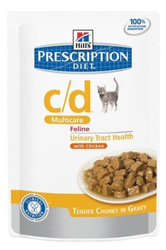 Hill's Prescription Diet c/d Multicare Feline with Chicken Cat Wet Food Pouch 85g