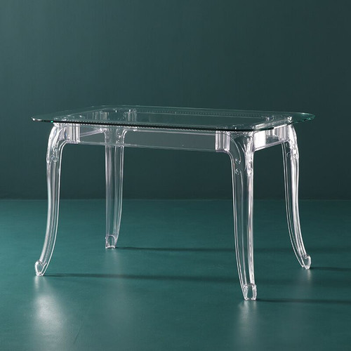 Table Ghost 80x120cm, transparent