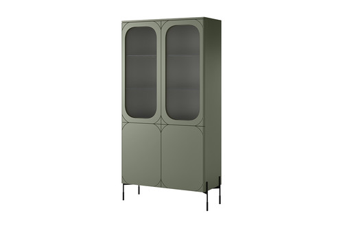 High Display Cabinet Sonatia 100, olive