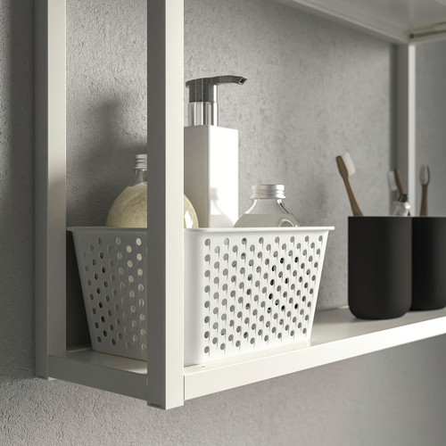 PLOGSVÄNG Storage basket, white, 15x20x10 cm