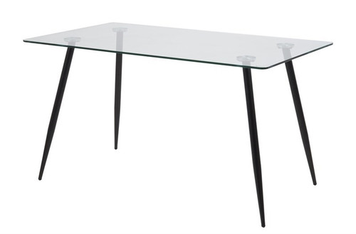 Dining Table Wilma, metal/glass