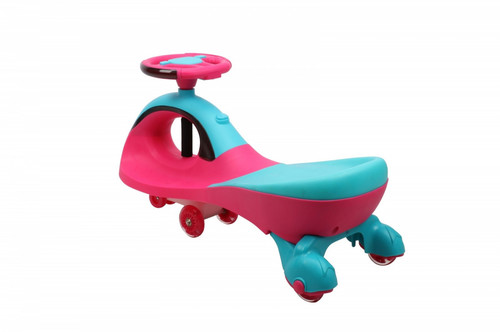 Gravity Ride-on Swing Car with music and light, pink-blue, 3+
