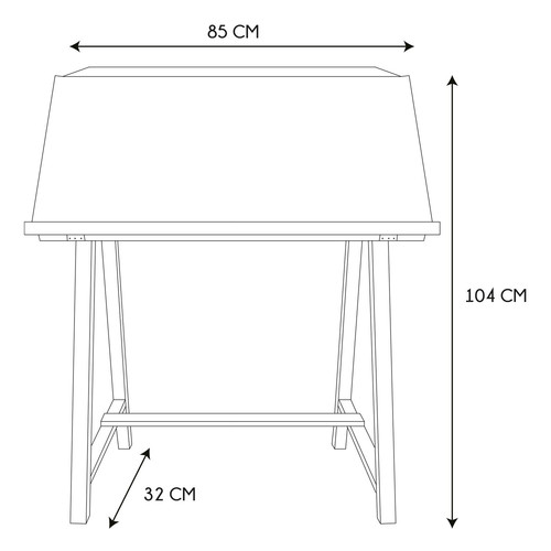 Bureau Desk Hauts, yellow