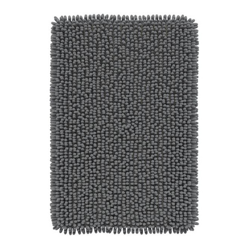 GoodHome Bath Mat Graphene 50 x 80 cm, anthracite