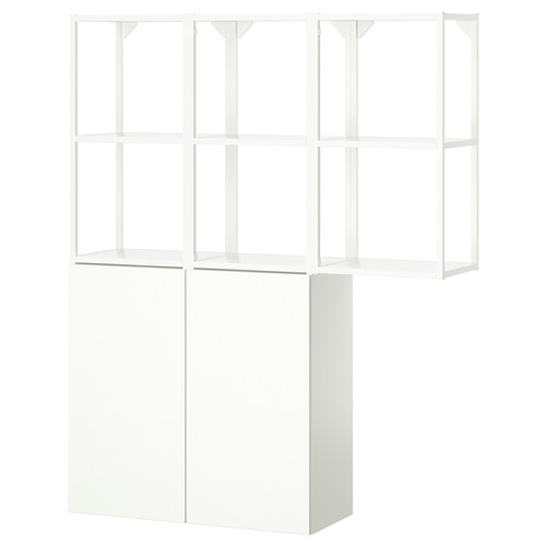 ENHET Storage combination, white, 120x32x150 cm