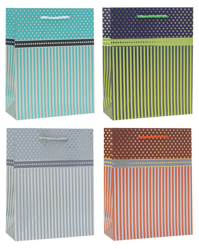 Gift Bag 300x420 12pcs, assorted colours