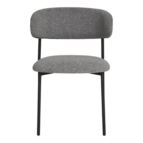 Boucle Dining Chair Mira Light Gray