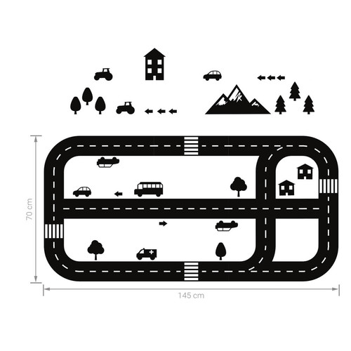 Floor Sticker - Race Track Street 70x145cm