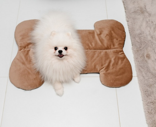 MIMIKO Pets Velvet Dog Mat Bone