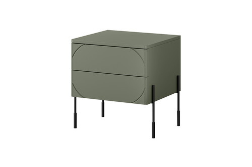 Bedside Table Nightstand Sonatia 45, olive