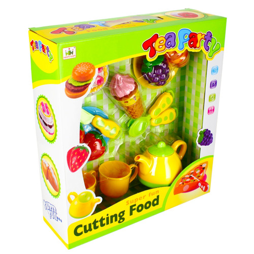 Super Fun Food Playset with Velcro Tea Party 3+
