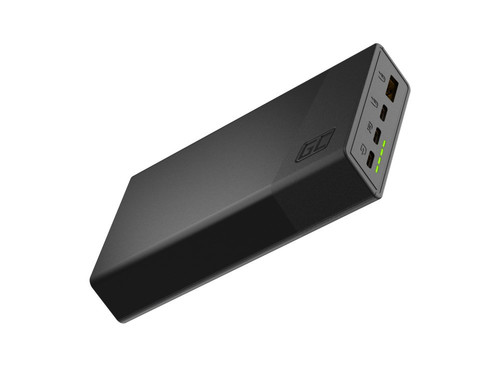 GreenCell Power Bank Powerbank PowerPlay 20S 20000mAh 22.5W 3x USB-C 1x USB-A, black