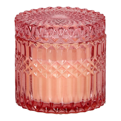 Candle in Glass 10.5cm, pink