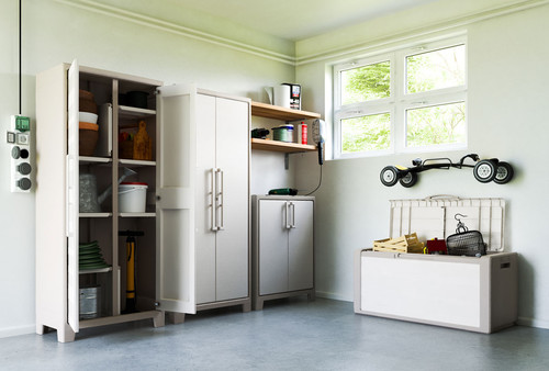 Outdoor/Workshop High Cabinet Multispace, beige